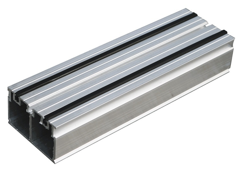 Structusol XL aluminium profiel ST45 - 2,4 m met rubber